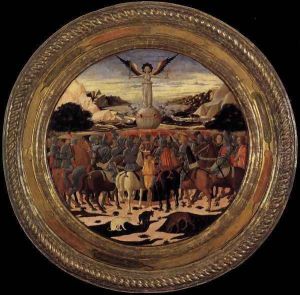 Triumph of Fame (a Birth Salver) c. 1449 by Giovanni di ser Giovanni Guidi (see Scheggia)