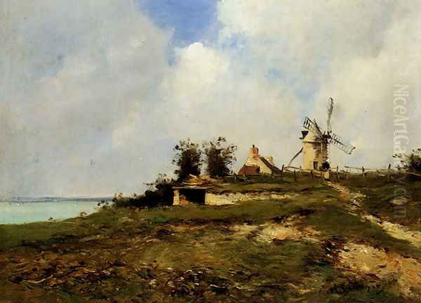 A Coastal Landscape With Windmill - view 1