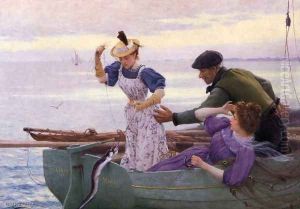 Her First Catch by Alfred Guillou