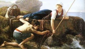 Pecheuses de Crevettes by Alfred Guillou