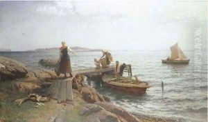 Morning by the Coast by Hans Fredrik Gude