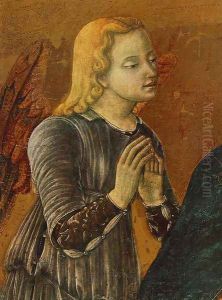 Madonna with Child and Two Angels (detail) by Matteo Di Giovanni