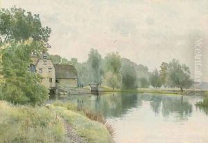 Houghton Mill on the River Ouse by William Fraser Garden