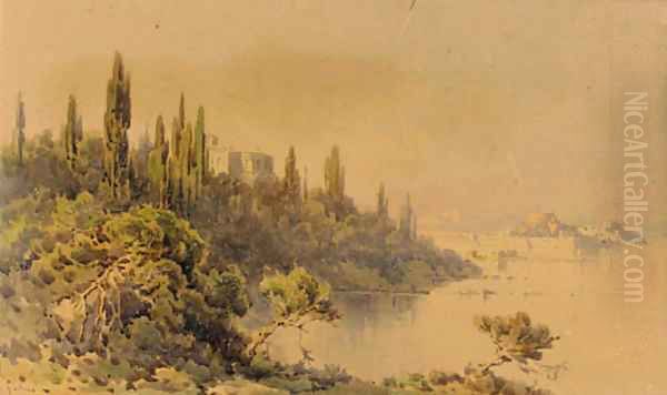 A coastal Harbour, Corfu - view 1