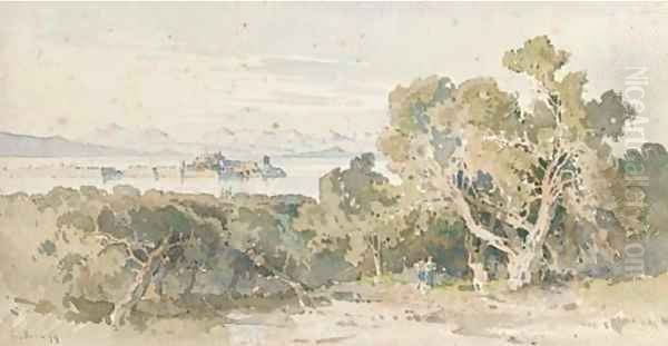 A lakeside landscape, Greece - view 1