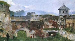 Ruins of a Castle in Lubowla by Antoni Gramatyka