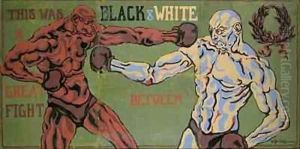 Boxers Poster by Henri Gaudier-Brzeska