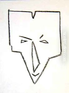 Ethnic Mask Head by Henri Gaudier-Brzeska