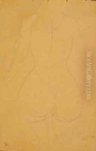 Half length female nude