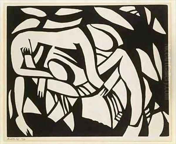 Wrestlers by Henri Gaudier-Brzeska