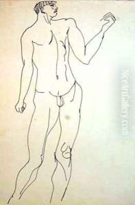 The Boy Lunn Posing by Henri Gaudier-Brzeska