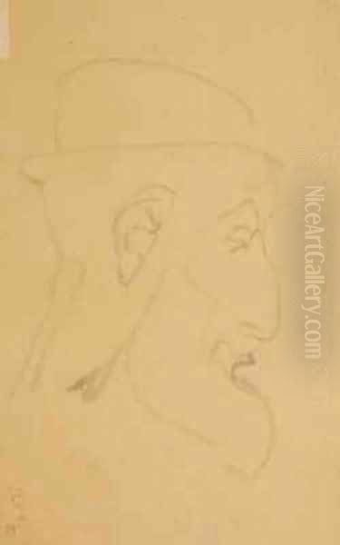 Portrait of an Old Man right profile - view 1