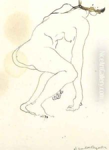 Bending Nude by Henri Gaudier-Brzeska