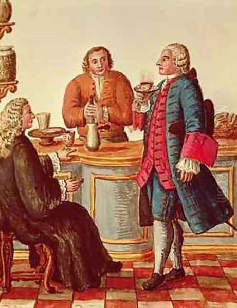 Venetian Noblemen in a Cafe - view 1