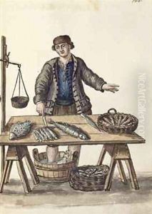 Fishmonger Venetian by Jan van Grevenbroeck