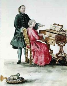 A Singer at the Clavichord with her Teacher
