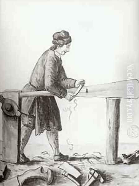 An Oar Maker from the Venetian Arsenal - view 1