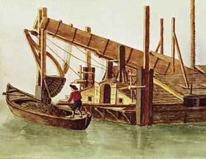 Dredging a canal by Jan van Grevenbroeck