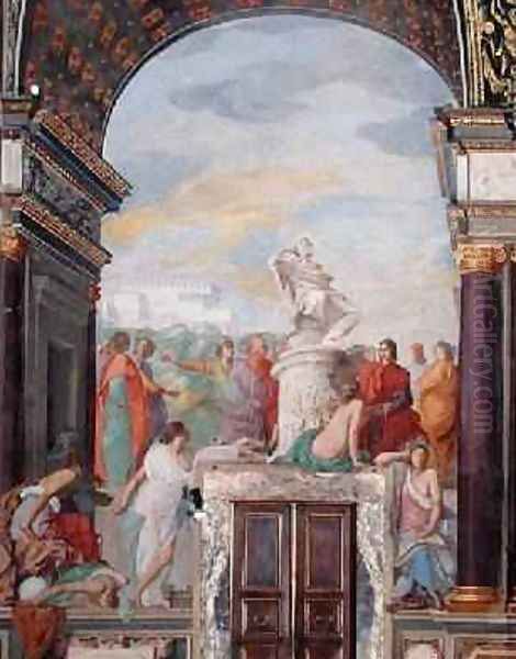 Lorenzo de Medici surrounded by artists - view 1
