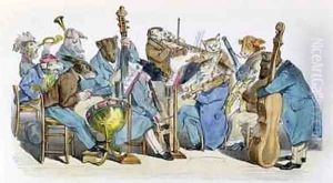 The New Musical Language caricature from Les Metamorphoses du Jour