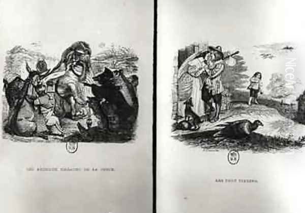 Animals with the Plague and The Two Pigeons - view 1