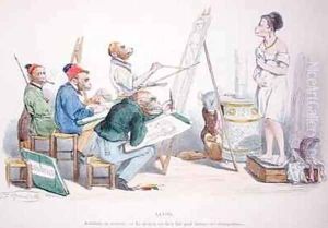 The model is perfectly formed for providing distraction by Jean-Jacques Grandville