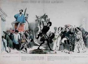 Grande Course au Clocher Academique 2 by Jean-Jacques Grandville