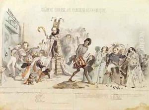 The Great Academic Competition by Jean-Jacques Grandville