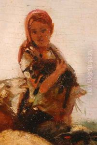 Shepherdess [detail #1] by Friedrich Otto Gebler