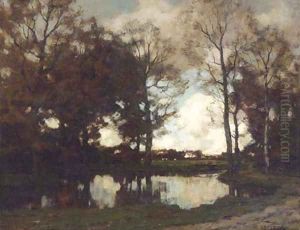 The Vordense beek in autumn by Arnold Marc Gorter