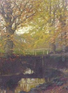 Herfstgoud beech trees in autumn by Arnold Marc Gorter