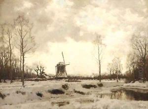 Homeward bound in winter by Arnold Marc Gorter