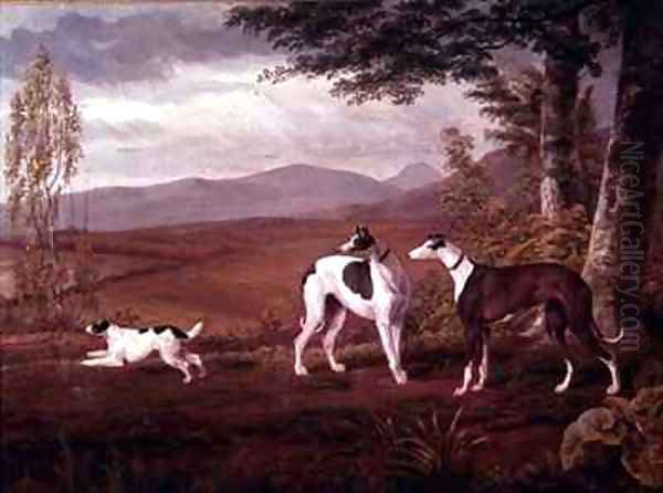 Greyhounds in a Landscape - view 1