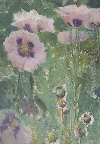 Lavender poppies - view 1