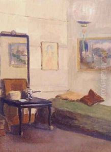 Quiet Interior with Daybed by Walter Gay
