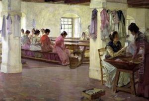Cigar Makers at Seville by Walter Gay