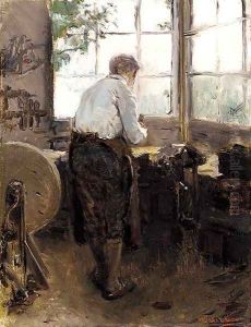 In the Shop by Walter Gay