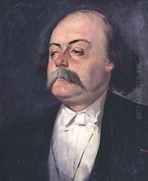 Portrait of Gustave Flaubert 1821-80 by Eugene Pierre Francois Giraud