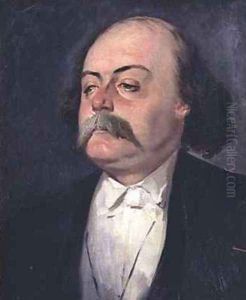 Portrait of Gustave Flaubert 1821-80 by Eugene Pierre Francois Giraud