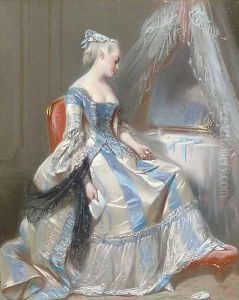 A lady at her toilette by Eugene Pierre Francois Giraud