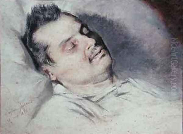 Honore de Balzac 1799-1850 on his Deathbed - view 1
