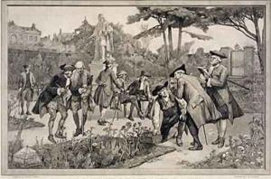 The Old Physic Garden of the Society of Apothecaries at Chelsea by Henry Gillard Glindoni