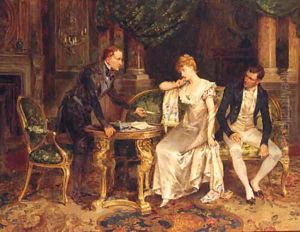 A Difficult Decision by Henry Gillard Glindoni