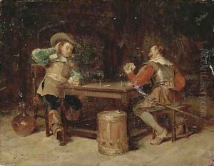 The winning hand by Henry Gillard Glindoni