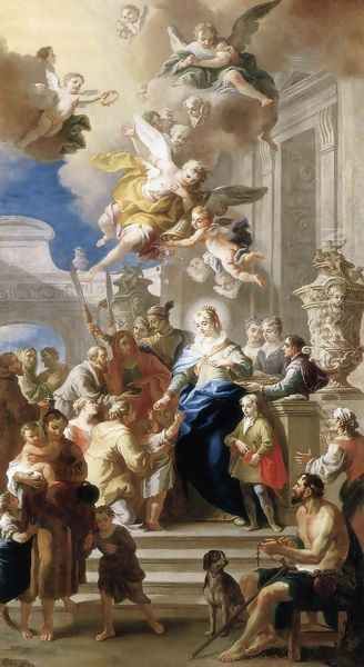St Elizabeth Distributing Alms 1736 - view 1