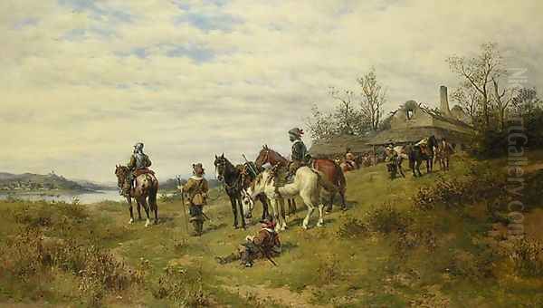 Riders Before a Deep River (Reiter bei der rast vor tiefer) - view 1