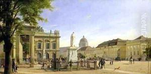 New Guardshouse Arsenal Princes Palace and Castle in Berlin by Eduard Gartner