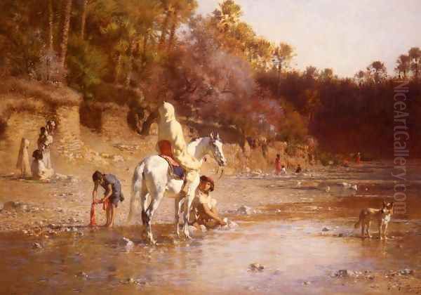La Riviere A El-Katara (The River at El-Katara) - view 1