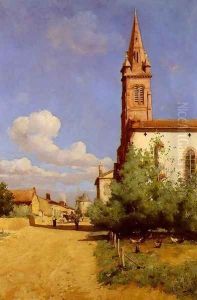 A Village In Provence by Joseph Garibaldi