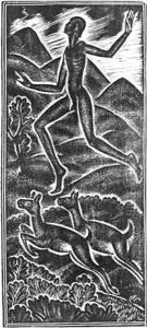 Fuge dilecti mi for canticum canticorum In my flight sing songs of singers for my delight by Eric Gill